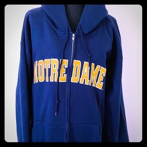 Notre Dame Zip up Hoodie